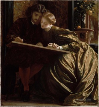  Leighton Canvas - The Painters Honeymoon Academicism Frederic Leighton